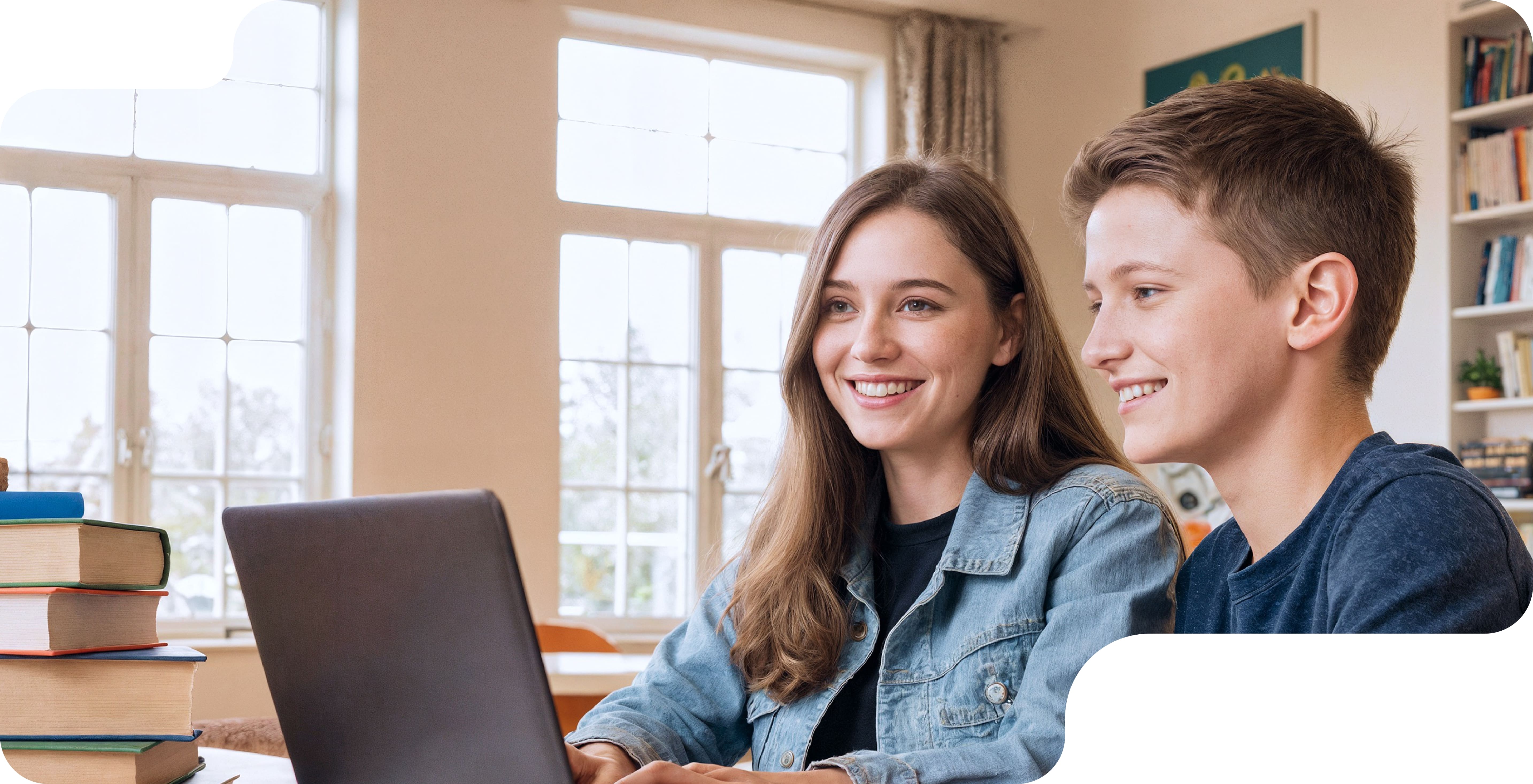 Парень учится