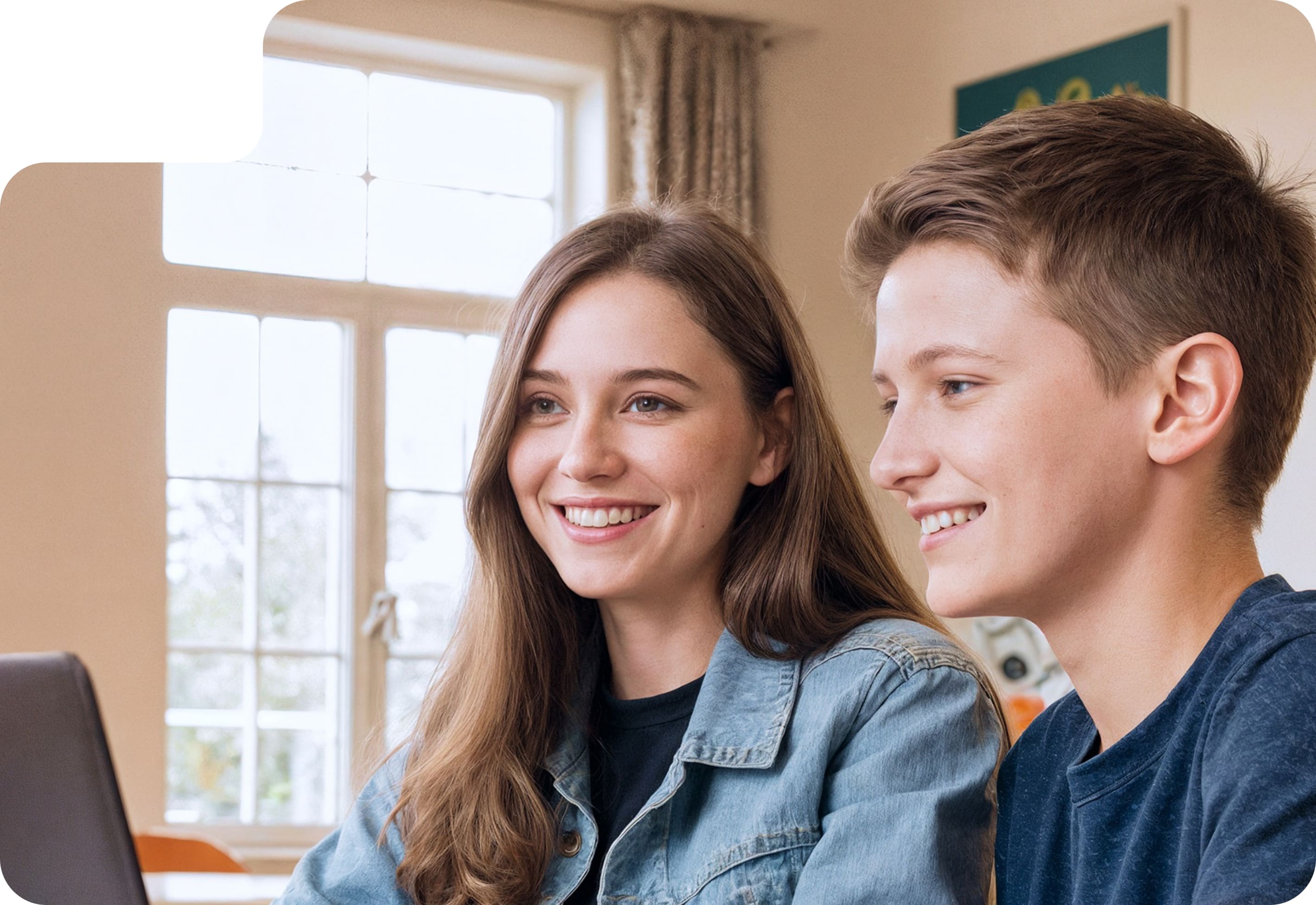 Парень учится